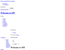 Tablet Screenshot of oldwww.spi-inc.org